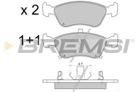 BREMSI BP2814 - PASTIGLIE FRENO - BRAKE PADS