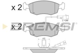 BREMSI BP2817 - PASTIGLIE FRENO - BRAKE PADS