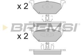 BREMSI BP2835 - JUEGO PASTILLAS DE FRENO BREMSI