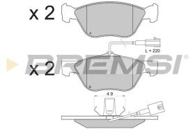 BREMSI BP2838 - PASTIGLIE FRENO - BRAKE PADS