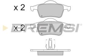 BREMSI BP2843 - PASTIGLIE FRENO - BRAKE PADS