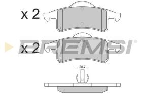 BREMSI BP2855 - PASTIGLIE FRENO - BRAKE PADS