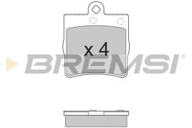 BREMSI BP2861 - JUEGO PASTILLAS DE FRENO BREMSI