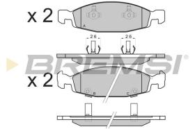 BREMSI BP2865 - PASTIGLIE FRENO - BRAKE PADS