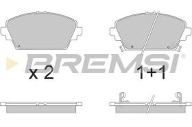 BREMSI BP2870 - JUEGO PASTILLAS DE FRENO BREMSI