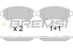 BREMSI BP2876 - PASTIGLIE FRENO - BRAKE PADS