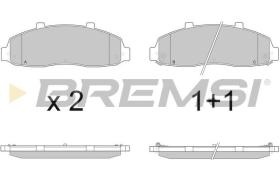 BREMSI BP2877 - PASTIGLIE FRENO - BRAKE PADS