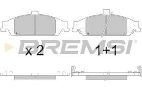 BREMSI BP2882 - PASTIGLIE FRENO - BRAKE PADS