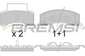 BREMSI BP2886 - PASTIGLIE FRENO - BRAKE PADS