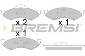 BREMSI BP2919 - PASTIGLIE FRENO - BRAKE PADS