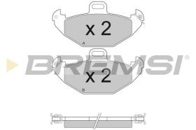 BREMSI BP2922 - PASTIGLIE FRENO - BRAKE PADS