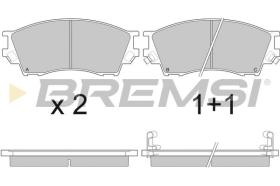 BREMSI BP2923 - PASTIGLIE FRENO - BRAKE PADS