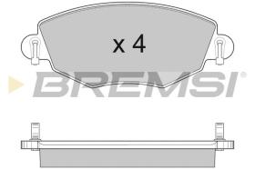 BREMSI BP2926 - JUEGO PASTILLAS DE FRENO BREMSI