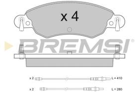 BREMSI BP2940 - JUEGO PASTILLAS DE FRENO BREMSI