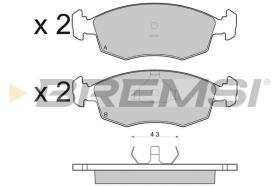 BREMSI BP2950 - PASTIGLIE FRENO - BRAKE PADS