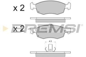 BREMSI BP2951 - PASTIGLIE FRENO - BRAKE PADS