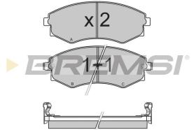 BREMSI BP2964 - PASTIGLIE FRENO - BRAKE PADS
