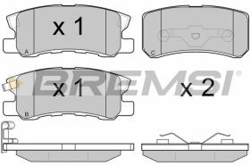 BREMSI BP2965 - PASTIGLIE FRENO - BRAKE PADS