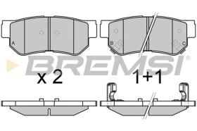 BREMSI BP2966 - PASTIGLIE FRENO - BRAKE PADS