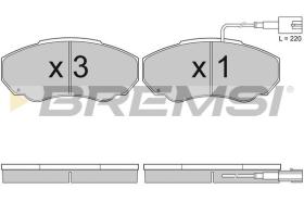 BREMSI BP2997 - JUEGO PASTILLAS DE FRENO BREMSI