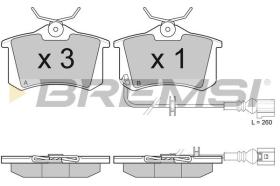 BREMSI BP3005 - PASTIGLIE FRENO - BRAKE PADS