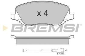 BREMSI BP3023 - PASTIGLIE FRENO - BRAKE PADS