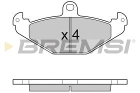 BREMSI BP3033 - PASTIGLIE FRENO - BRAKE PADS