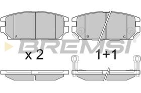 BREMSI BP3034 - PASTIGLIE FRENO - BRAKE PADS