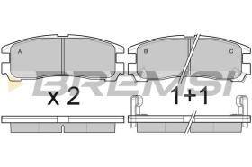 BREMSI BP3038 - PASTIGLIE FRENO - BRAKE PADS
