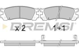 BREMSI BP3045 - PASTIGLIE FRENO - BRAKE PADS