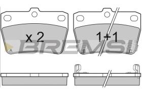 BREMSI BP3050 - PASTIGLIE FRENO - BRAKE PADS