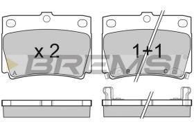 BREMSI BP3057 - PASTIGLIE FRENO - BRAKE PADS