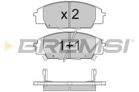 BREMSI BP3077 - PASTIGLIE FRENO - BRAKE PADS