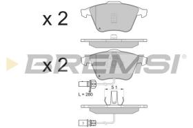 BREMSI BP3081 - PASTIGLIE FRENO - BRAKE PADS