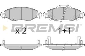 BREMSI BP3082 - PASTIGLIE FRENO - BRAKE PADS
