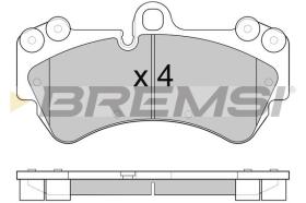 BREMSI BP3098 - PASTIGLIE FRENO - BRAKE PADS