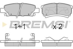 BREMSI BP3106 - PASTIGLIE FRENO - BRAKE PADS