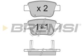 BREMSI BP3112 - JUEGO PASTILLAS DE FRENO BREMSI