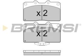 BREMSI BP3128 - PASTIGLIE FRENO - BRAKE PADS