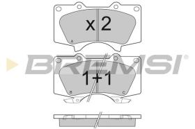 BREMSI BP3139 - PASTIGLIE FRENO - BRAKE PADS