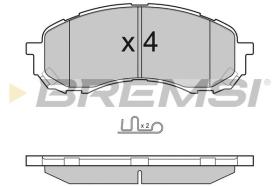 BREMSI BP3141 - PASTIGLIE FRENO - BRAKE PADS