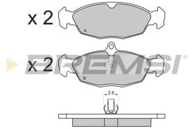 BREMSI BP3156 - PASTIGLIE FRENO - BRAKE PADS