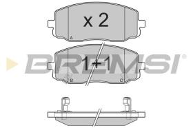 BREMSI BP3204 - PASTIGLIE FRENO - BRAKE PADS