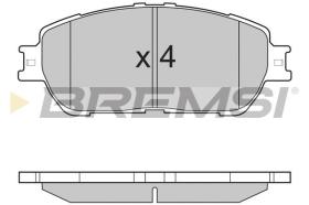 BREMSI BP3209 - PASTIGLIE FRENO - BRAKE PADS