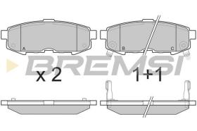BREMSI BP3233 - PASTIGLIE FRENO - BRAKE PADS