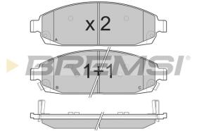 BREMSI BP3238 - PASTIGLIE FRENO - BRAKE PADS