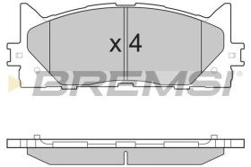 BREMSI BP3253 - PASTIGLIE FRENO - BRAKE PADS