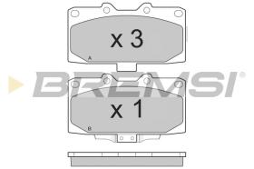 BREMSI BP3271 - PASTIGLIE FRENO - BRAKE PADS