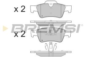 BREMSI BP3280 - PASTIGLIE FRENO - BRAKE PADS