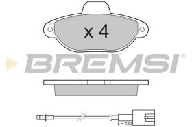 BREMSI BP3326 - JUEGO PASTILLAS DE FRENO BREMSI
